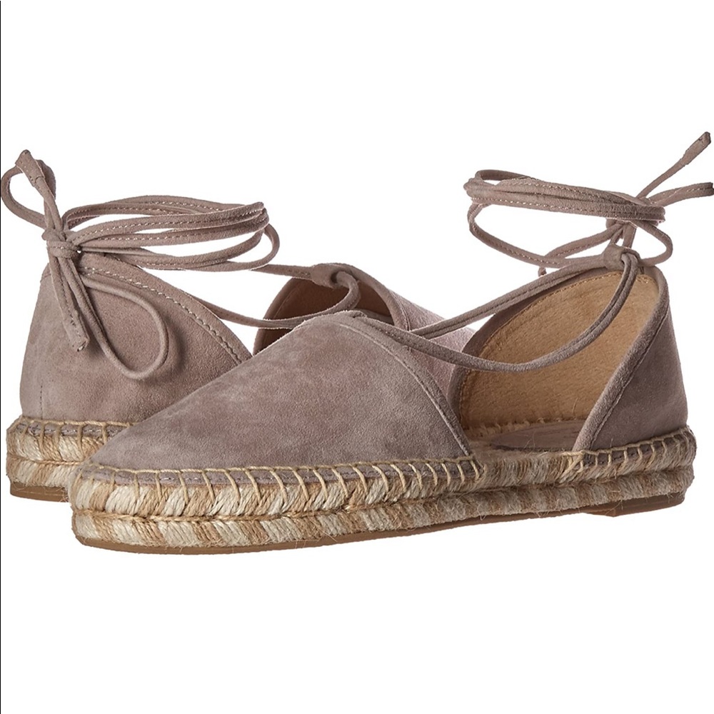 Leo suede espadrilles, ankle laces